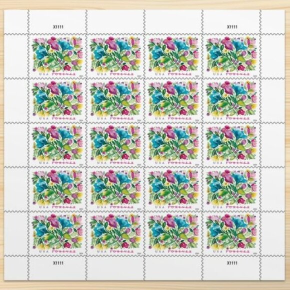 Celebration Blooms 2024 (Sheet of 1000) First-Class Mail Forever Postage Stamps - Picture 2 of 6